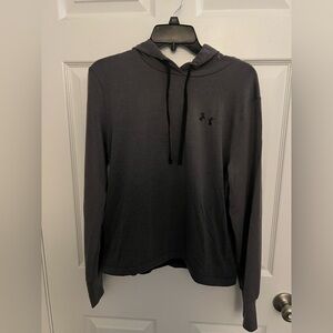 Loose fitting gray scale hoodie